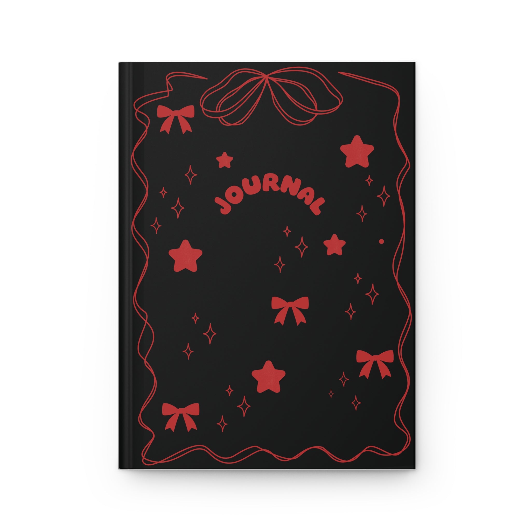 Red Starry Hardcover Journal 🌙✨