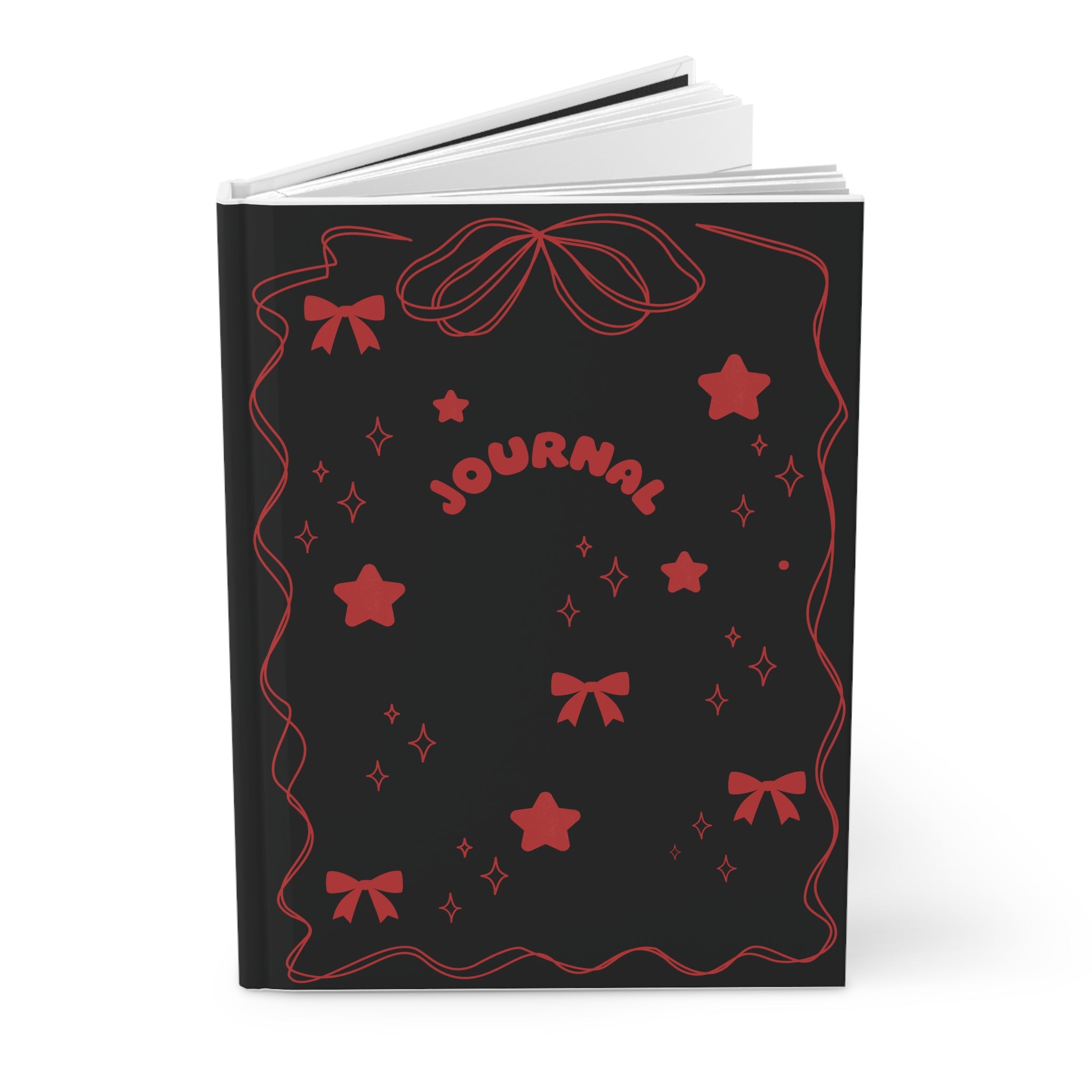 Red Starry Hardcover Journal 🌙✨