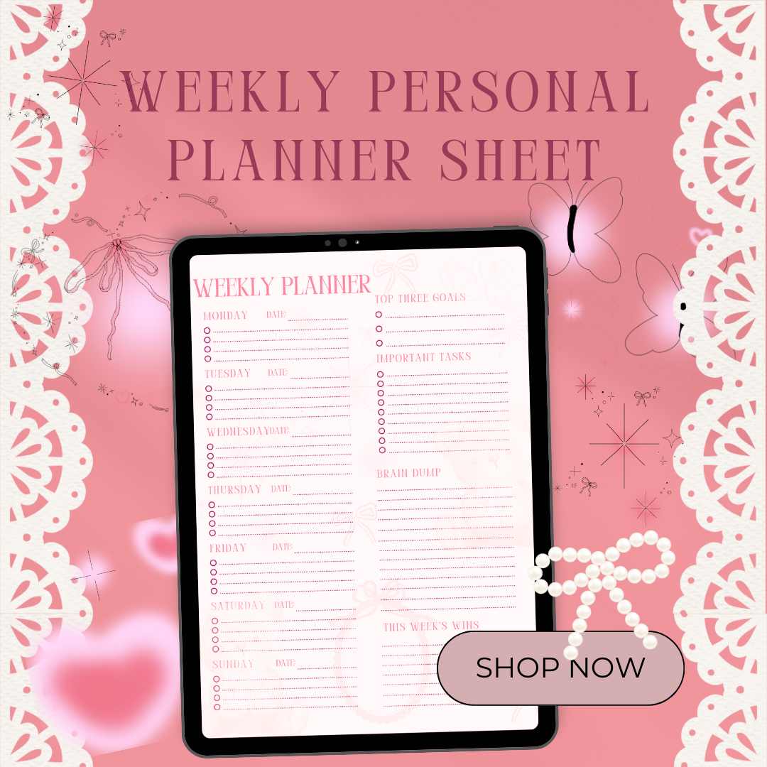 That Girl Weekly  🗓️✨- Coquette Edition 🎀