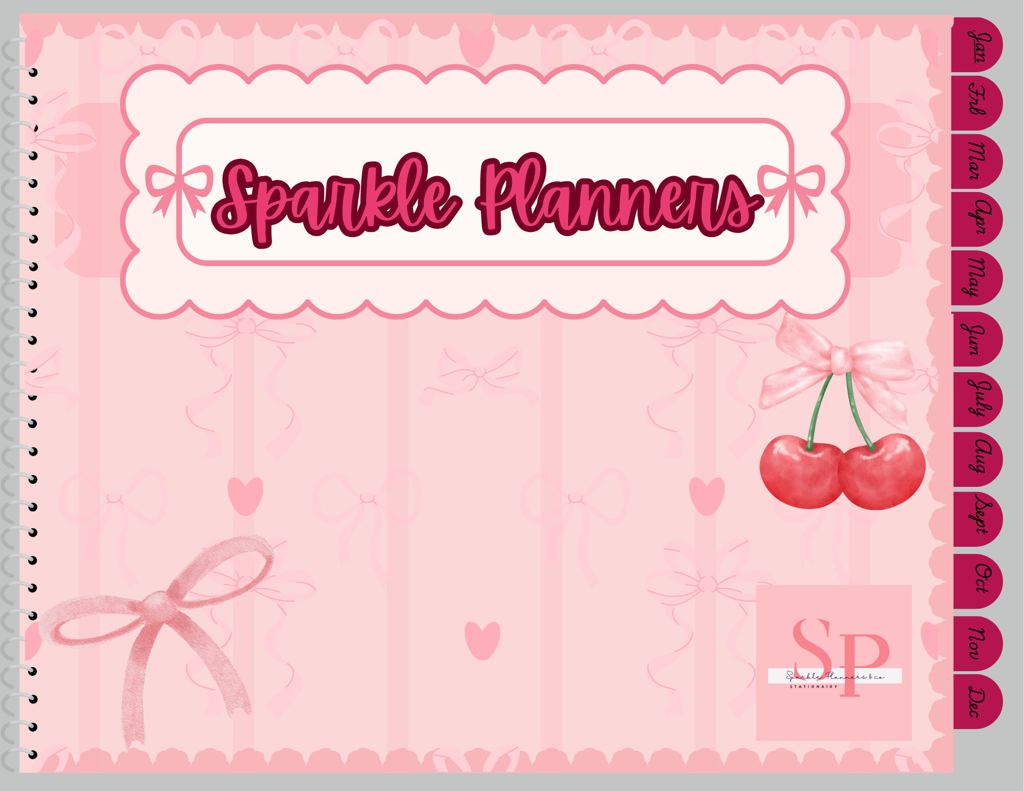 Pink Coquette Monthly/Weekly Planner
