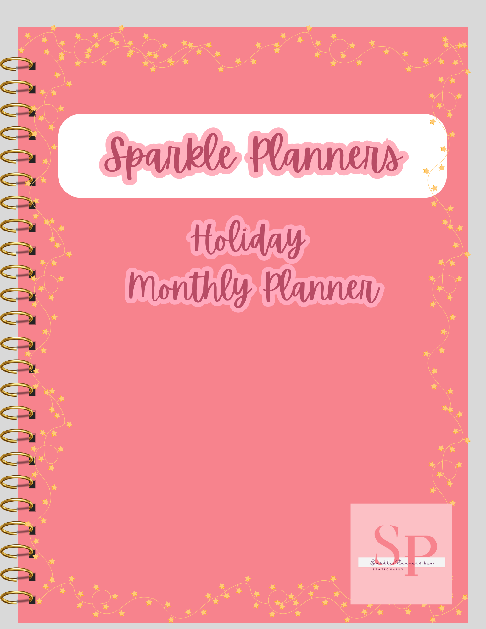 Monthly Holiday Digital Planner | Undated